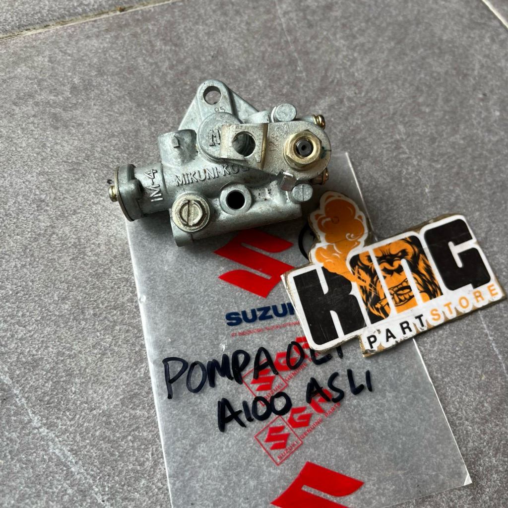 16100-12603 POMPA OLI SAMPING SUZUKI A100 ORIGINAL MIKUNI JAPAN NOS - OIL PUMP A100X AX100 ORI