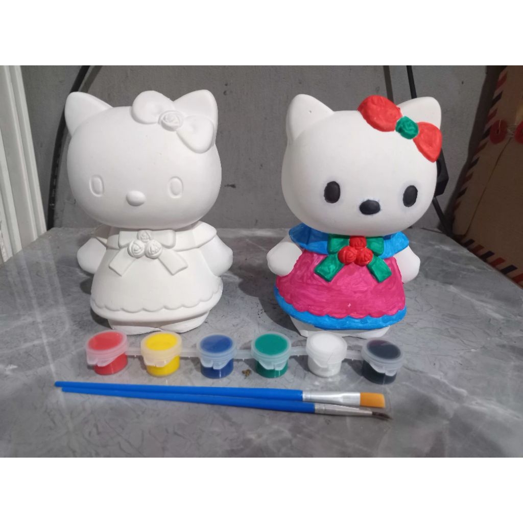celengan gypsum lukis mainan edukasi anak