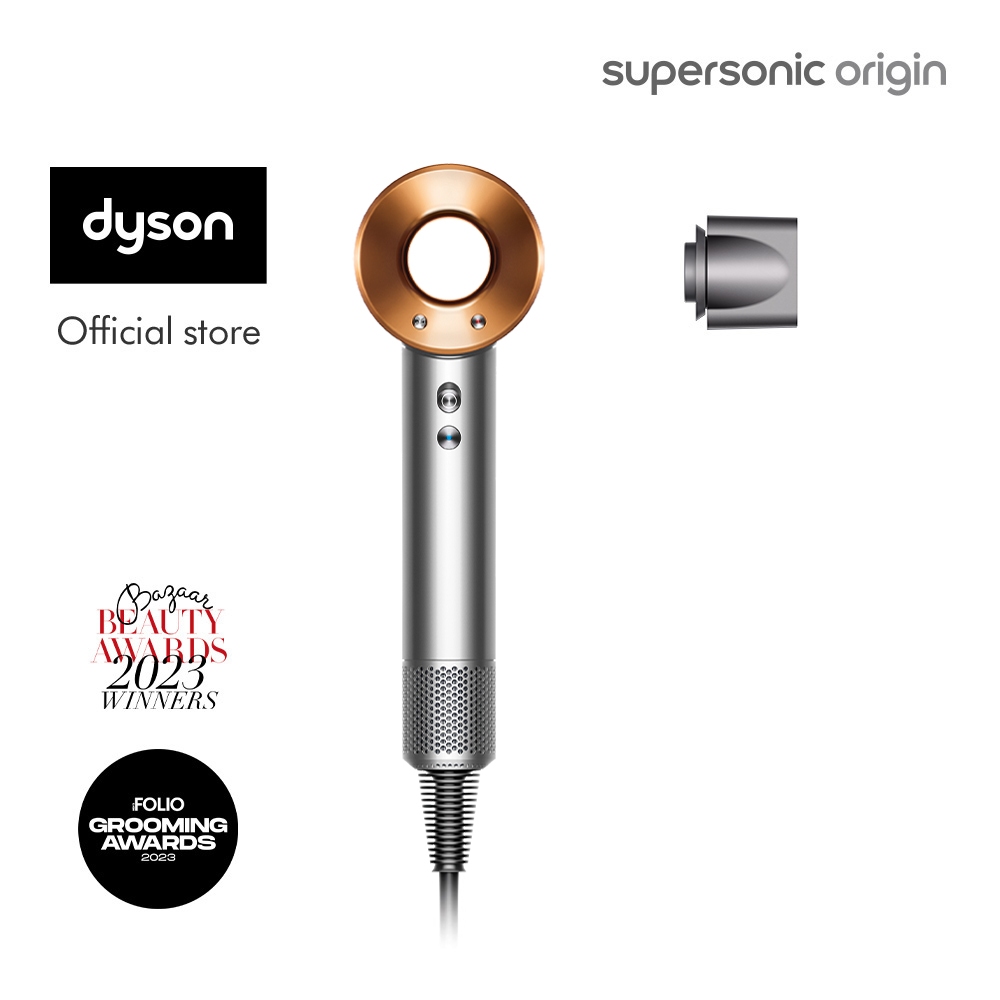 Dyson Supersonic ™ Origin Hair Dryer HD08 Lite (Nickel/Copper) - Pengering Rambut | Cepat kering | T