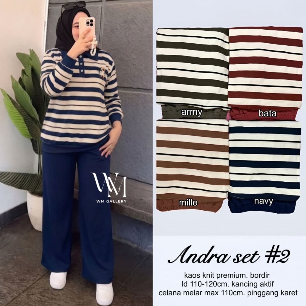alena simba one set jumbo ori vin tunik knit import kaos rajut premium celana highwaist kulot tunik 
