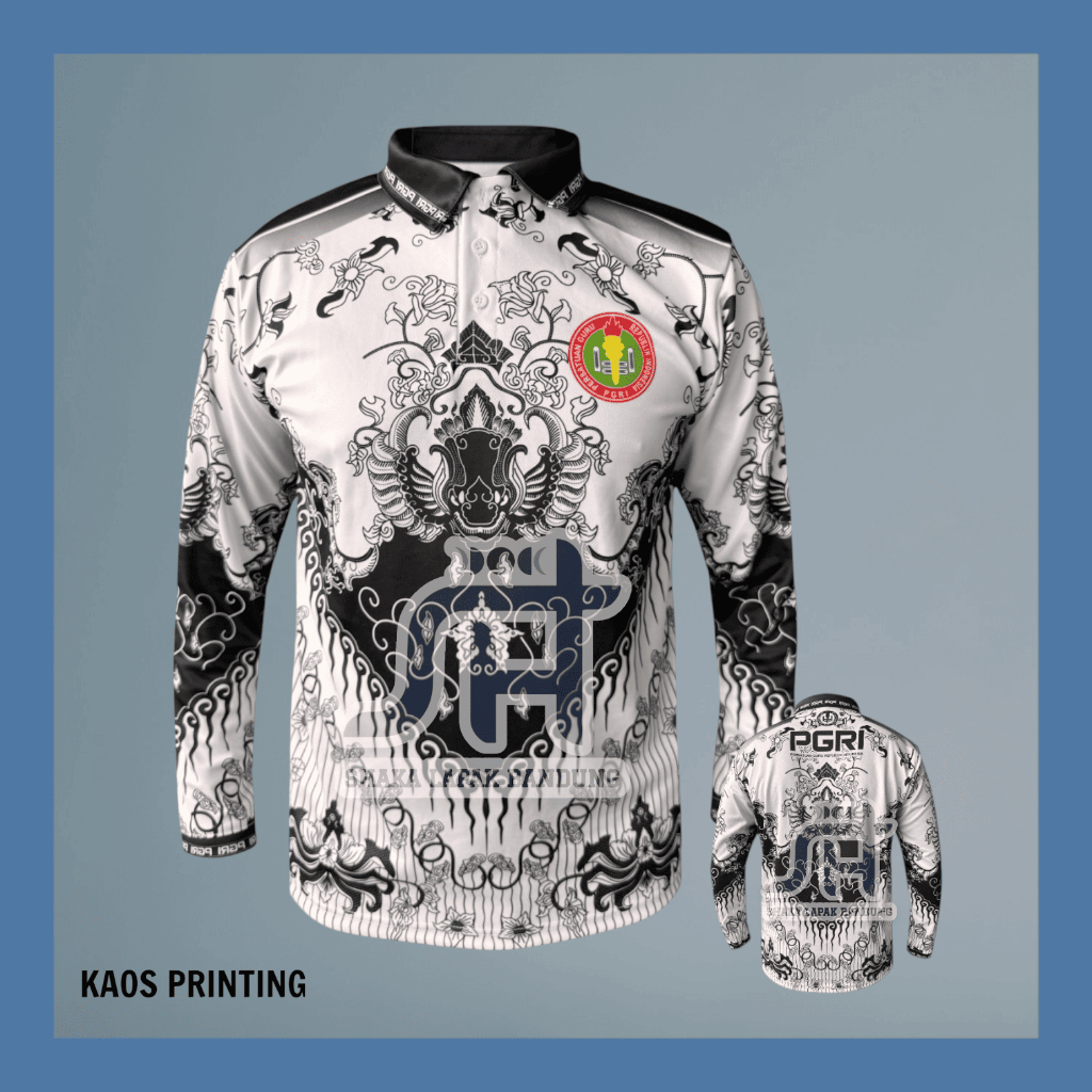 Kaos Seragam PGRI / Jersey PGRI / Baju Guru PGRI Berkerah / Jersey Olahraga Guru PGRI Printing