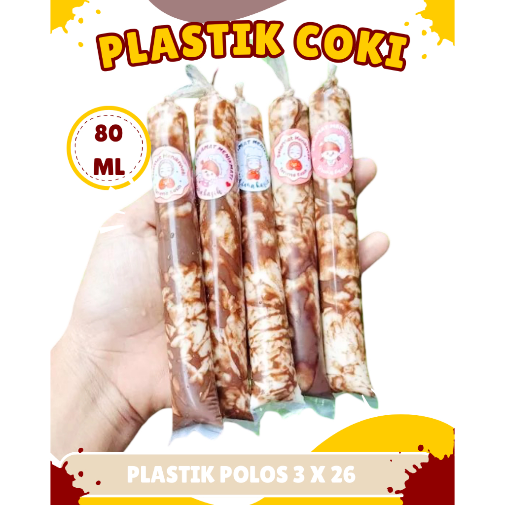 Kemasan Plastik Es Lilin Es Mambo Panjang Transparan / Kantong Plastik Es Pensil Bening