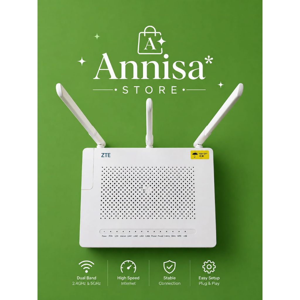 ZTE F670 GPON ONT Router Bekas Normal Dual Band