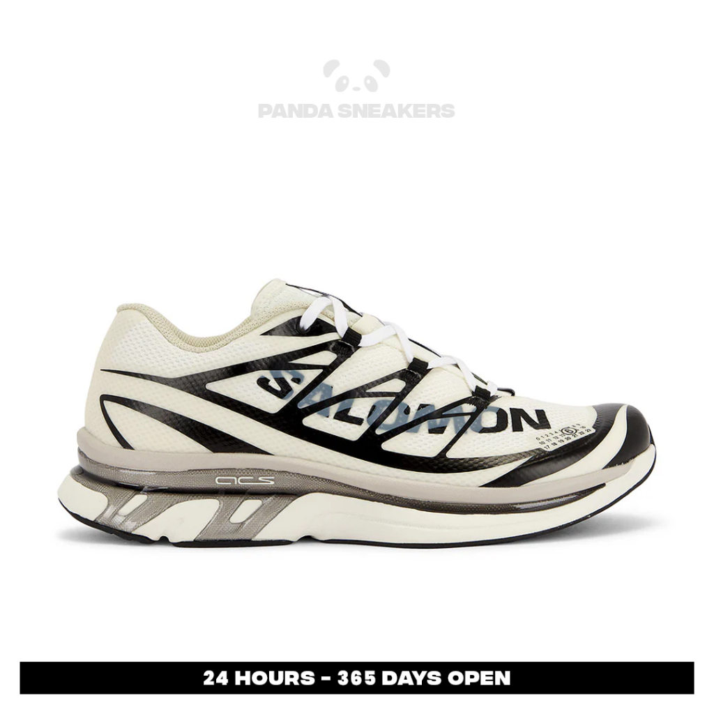 Sepatu Salomon XT MM6 Maison Margiela Vanilla Ice Black Green Haze Outdoor Trail Running Sneakers Un