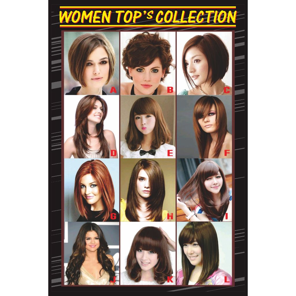 POSTER POTONG RAMBUT WANITA MODEL 2