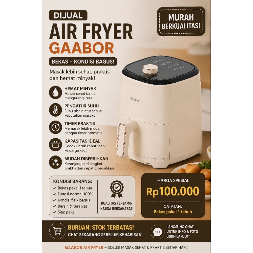 Air Fryer Merk Gaabor