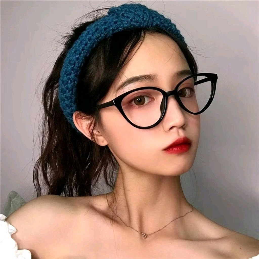 kacamata wanita kacamata anti radiasi kacamata motif cat eye
