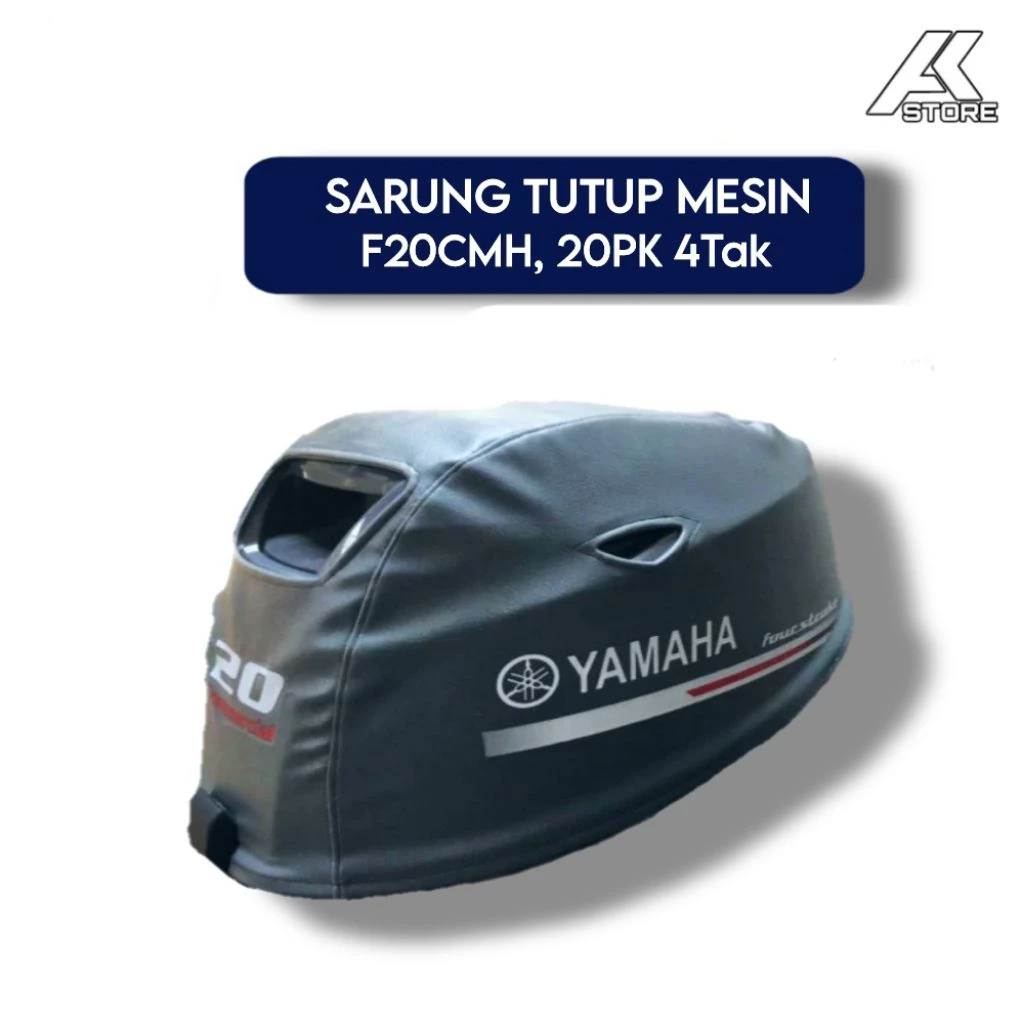 COVER TUTUP MESIN TEMPEL YAMAHA 20PK 4TAK | Sarung tutup Mesin Tempel Yamaha 20PK 4Tak