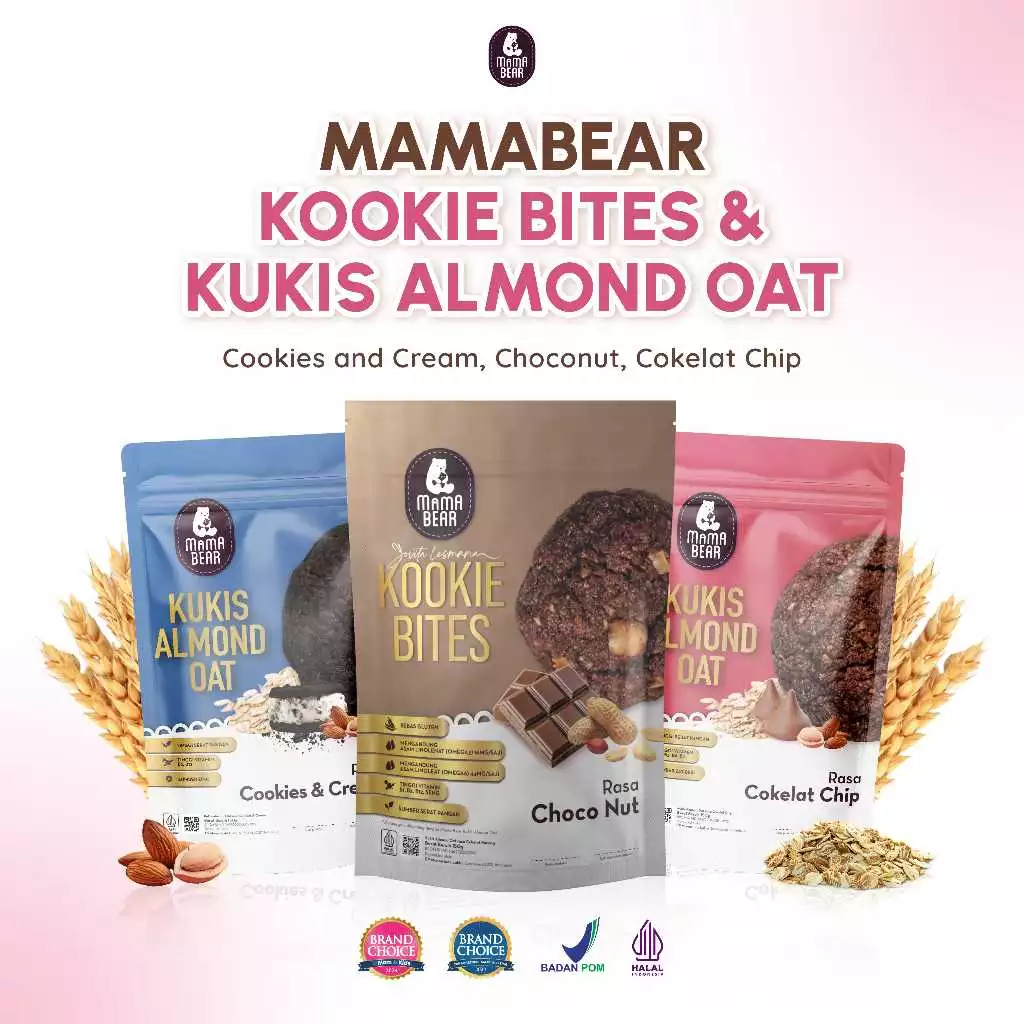Kukis Almond MamaBear Kukis 150gr 1pc Kukis ibu hamil