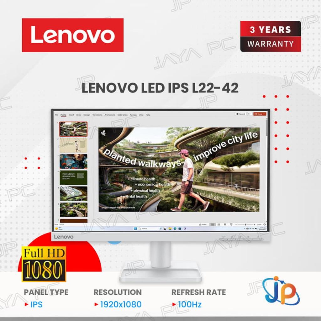 Monitor Lenovo LED IPS L22-42 - Full HD 22" Inch