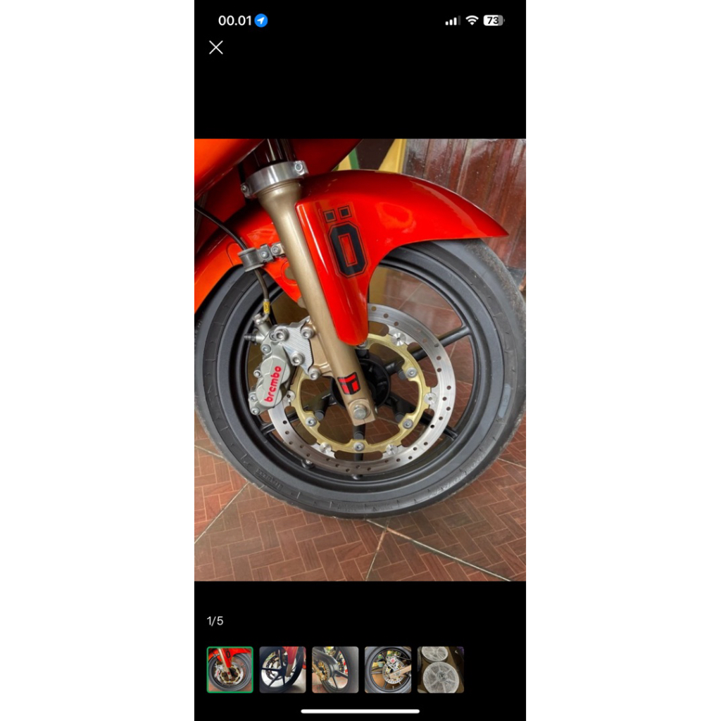Velg daichi alloy kawasaki ninja rr/r full set