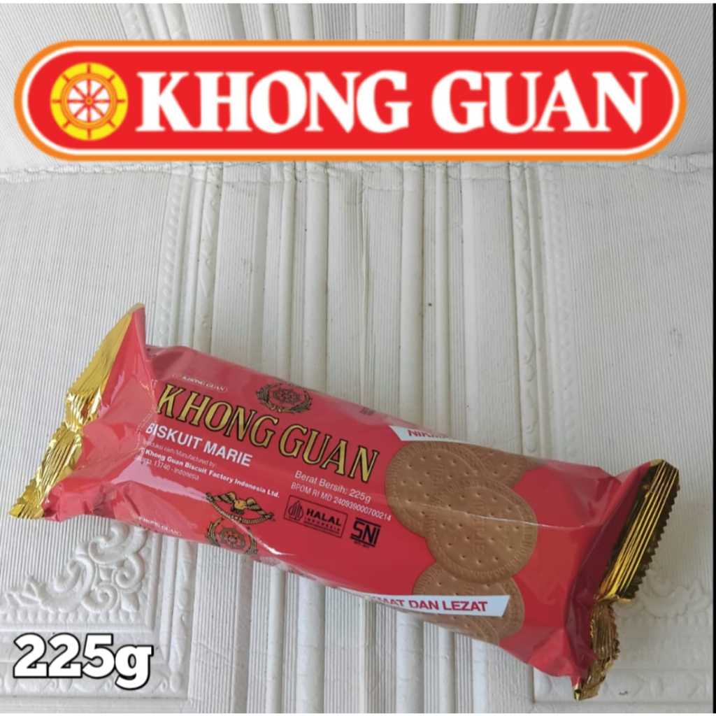 Khong guan marie biscuits kemasan pouch 225gr