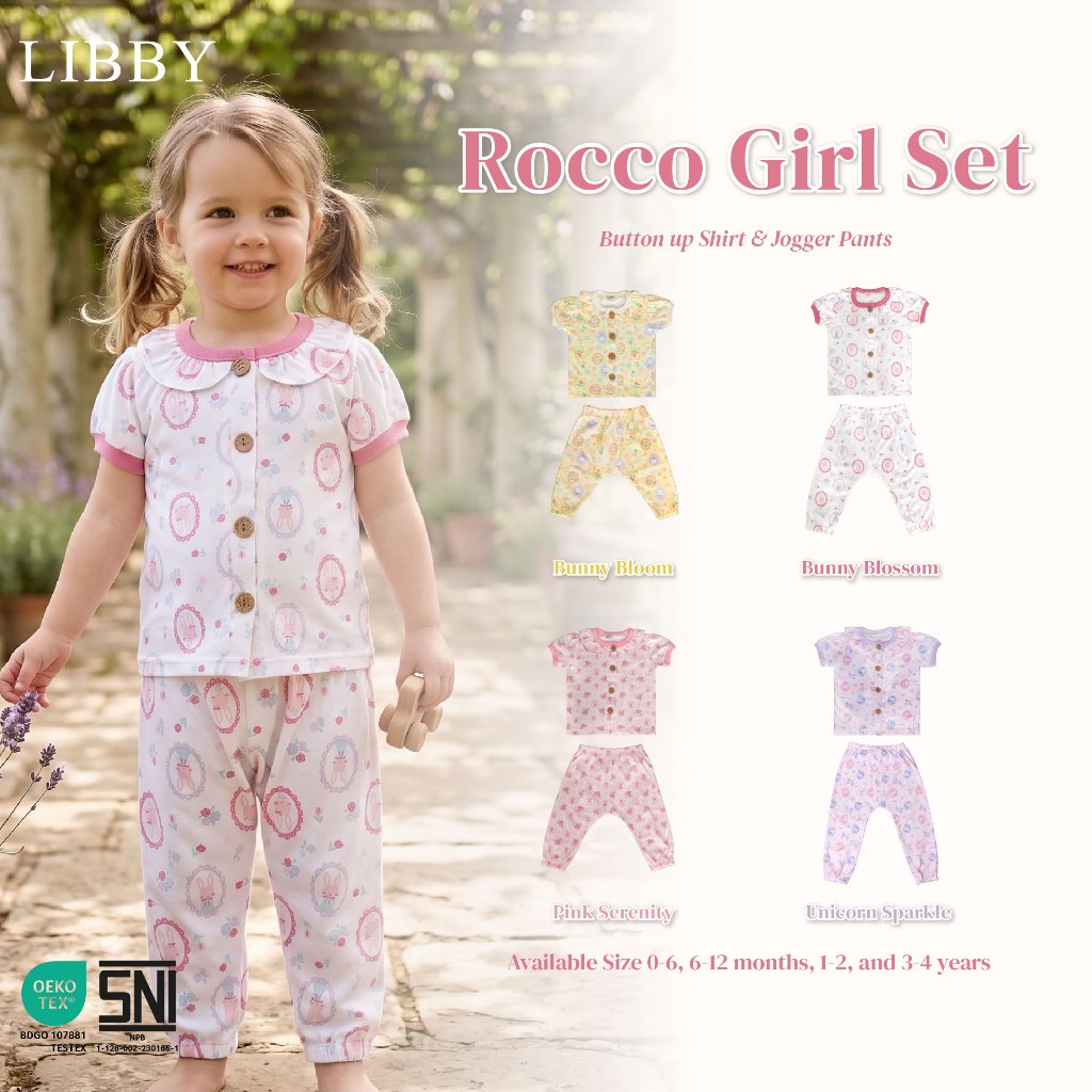 LIBBY Earth Setelan Bayi & Anak  Pendek - Celana Panjang Rocco set Girl 0-4 Tahun (1 Stel) - Setelan