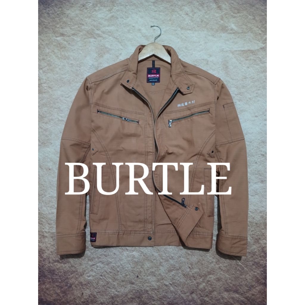 jaket work BURTLE bahan kanvas bekas pakai recomend