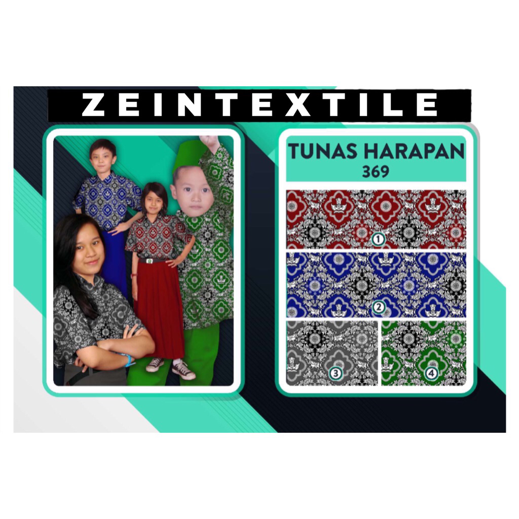 KAIN BATIK SERAGAM SEKOLAH MOTIF TUNAS HARAPAN / 0,50cm