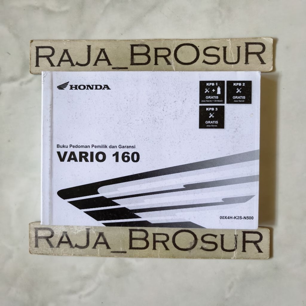 Buku pedoman pemilik dan garansi Manual Book Honda Vario 160 Vario160 K2S 2022 2023 2024 2025 2026 O