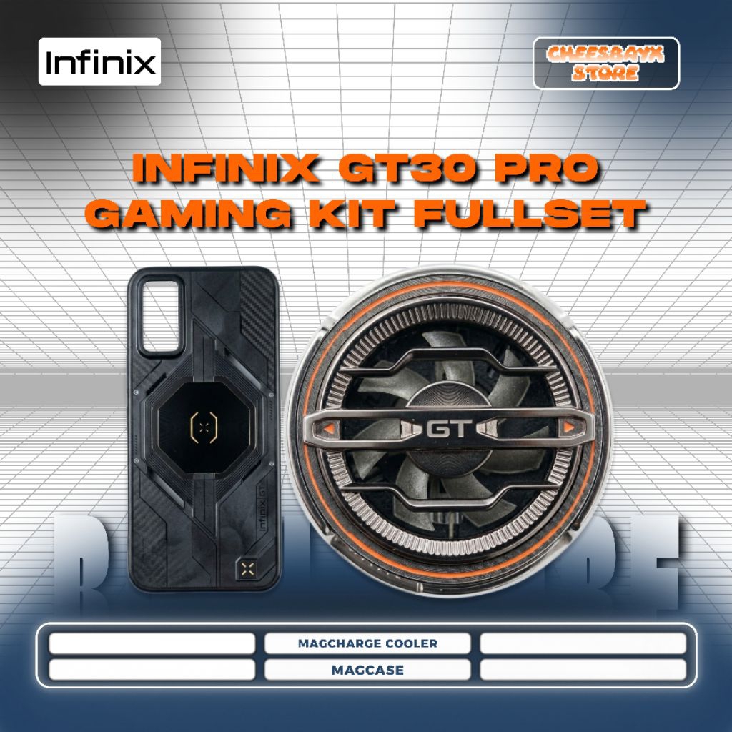 GIFTBOX GT 30 PRO GAMING KIT MAGCASE MAGCHARGE COOLER ORIGINAL RESMI INFINIX