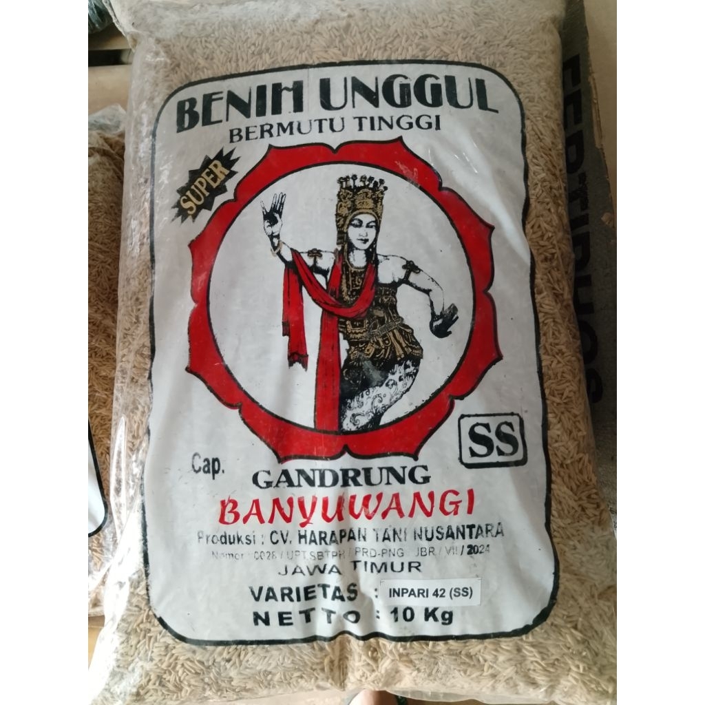 Bibit Padi Banyuwangi Inpari 42 SS, 10 kg expt Agustus 2026