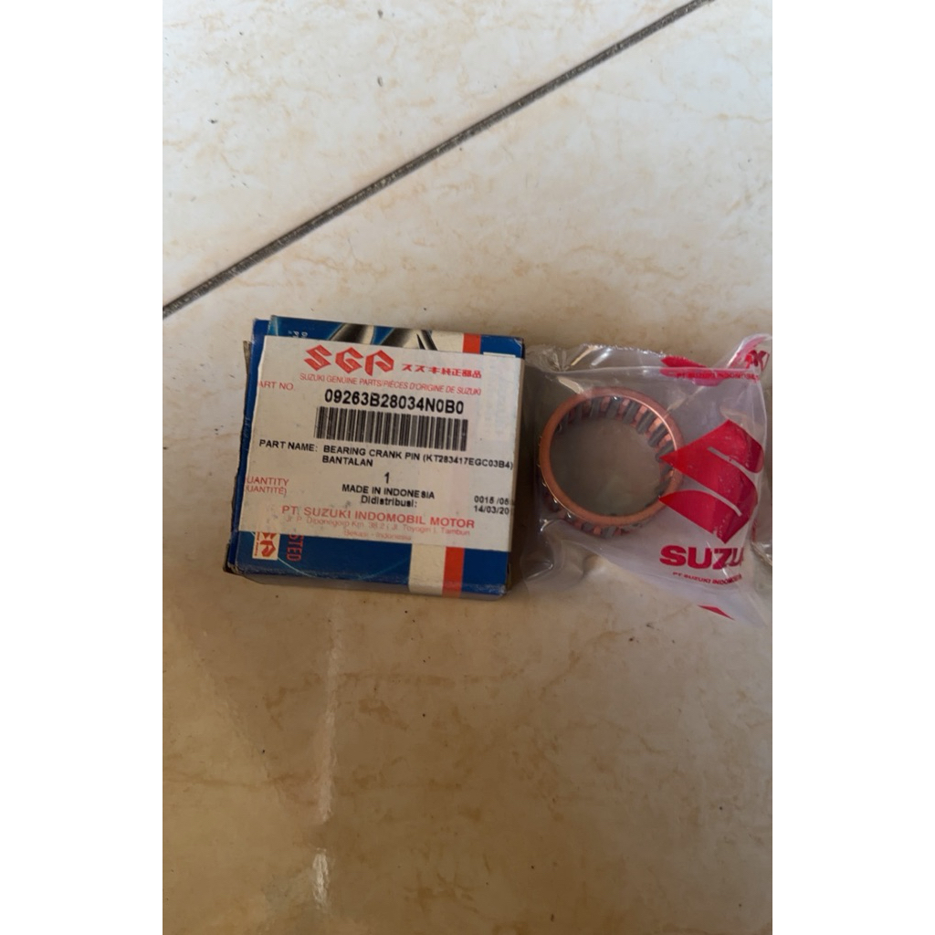 BEARING LAHER BAMBU STANG SEHER BIG END SUZUKI SHOGUN 125 SKYDRIVE SPIN ORIGINAL ASLI SGP 09263B2803
