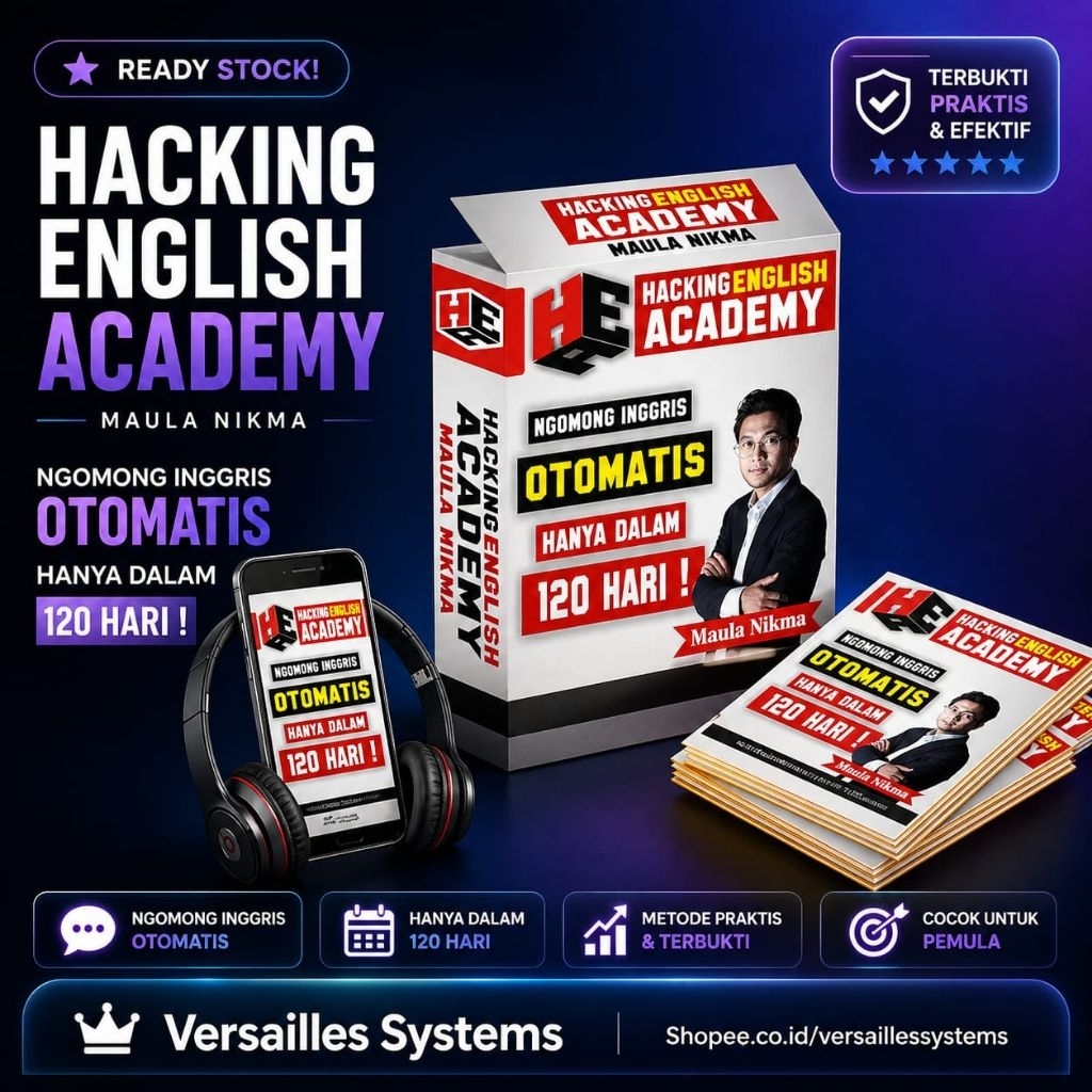 Hacking English Academy | Jago Bahasa Inggris Dalam 120 Hari