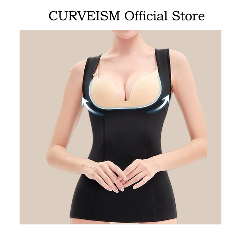 Korset Longtorso Seamless Tanktop Bra Dalaman Kebaya Korset Pelangsing Perut Korset Breast Lift Teba