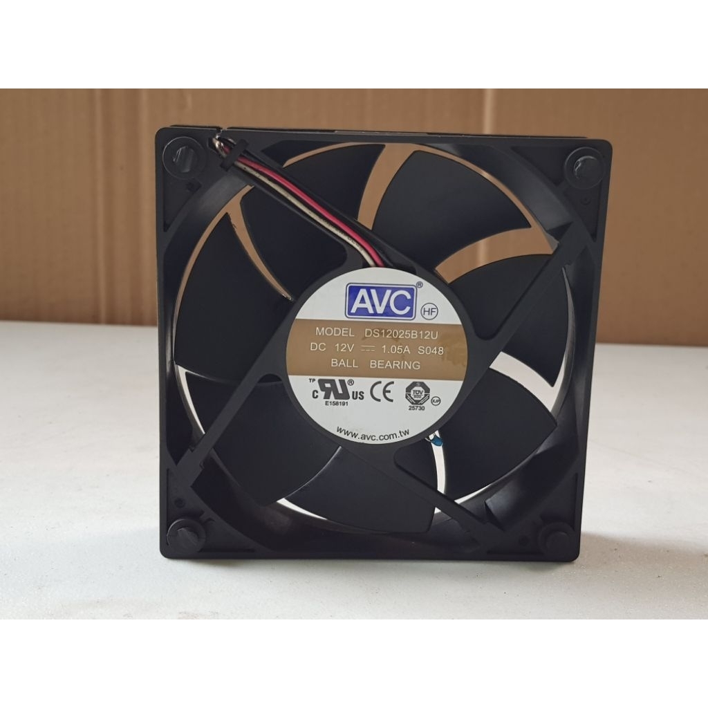 Fan kipas AVC DC 12V-1,05A 12x12cm 3pin