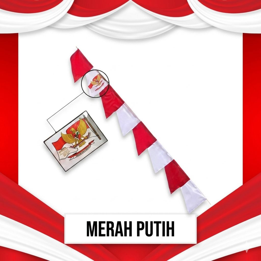 umul umul merah putih /umbul umul bendera /umbul umbul bendera 17 agustusan / Umul umul warna warni 