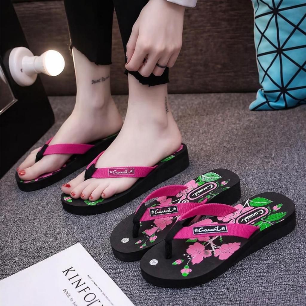 Sandal Wedges Wanita Terbaru, Sandal Carvil Wanita
