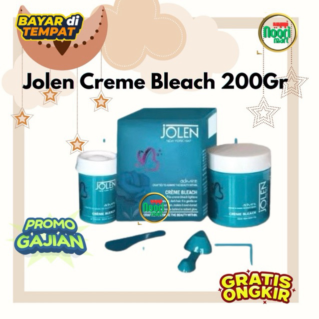 JOLEN NEW YORK CREME BLEACH, SEMIR BLEACHING RAMBUT/BADAN