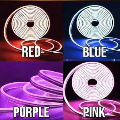 Lampu Neon Flex LED 10 Meter + 1pcs socket - Kualitas Super, Tahan Air, Mudah Dipotong