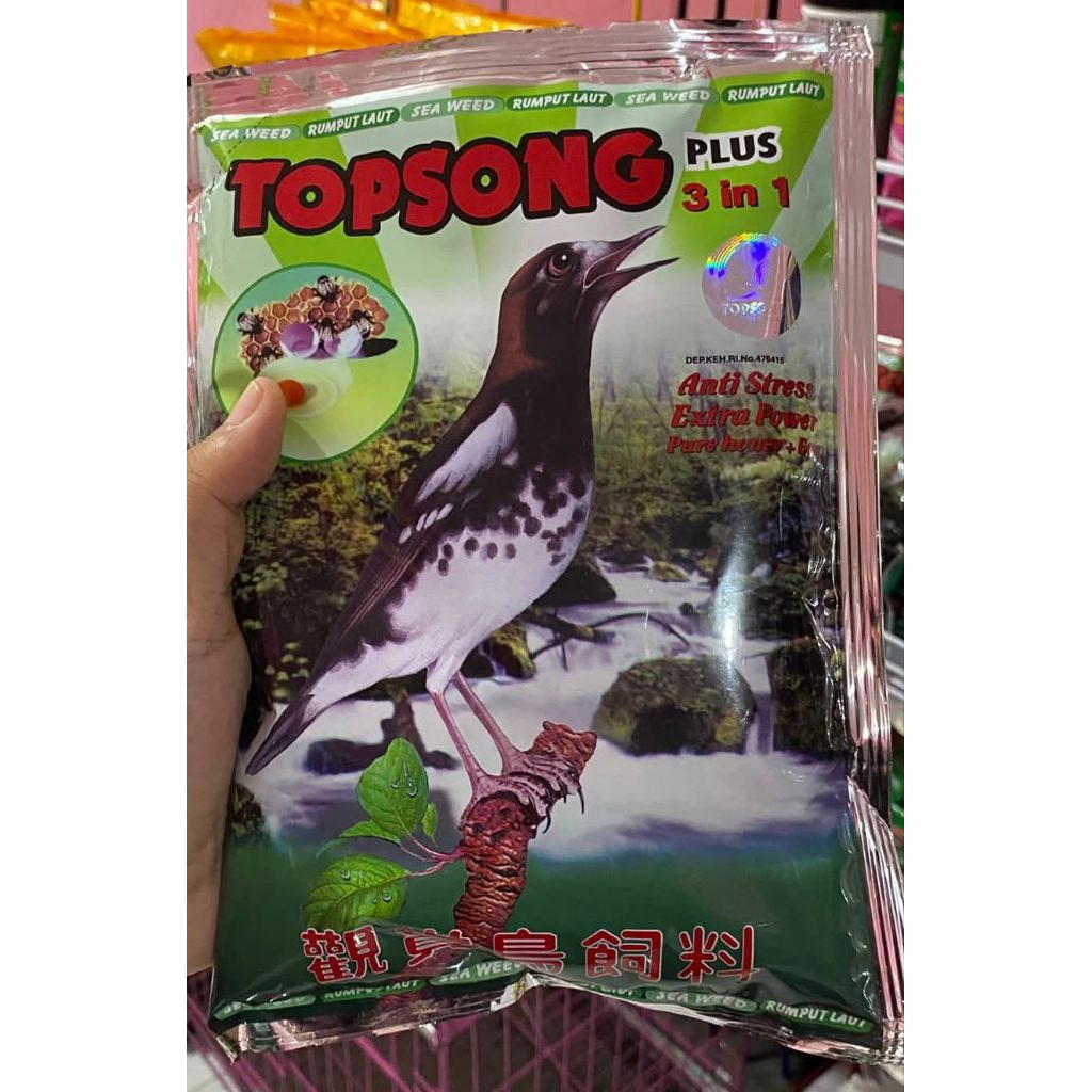 voer topsong coklat dan hijau