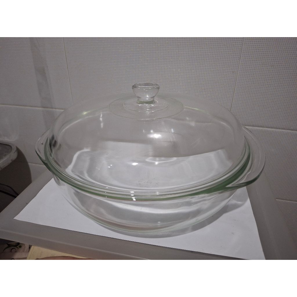 Pyrex Casserole Glass Bowl, mangkok lauk oven