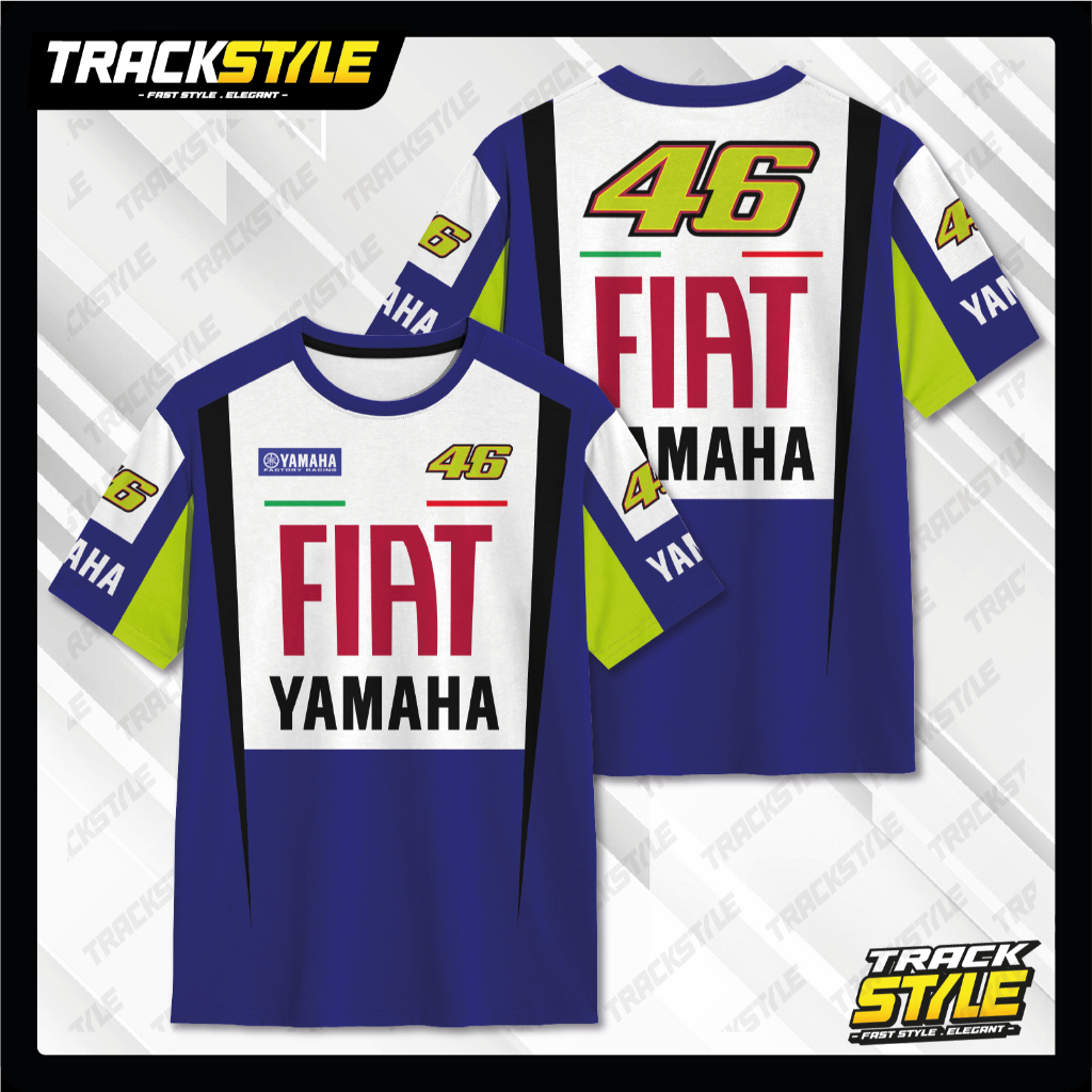 TrackStyle T-Shirt VR46 Yamaha FIAT Heritage Edition Premium Quality Valentino Rossi