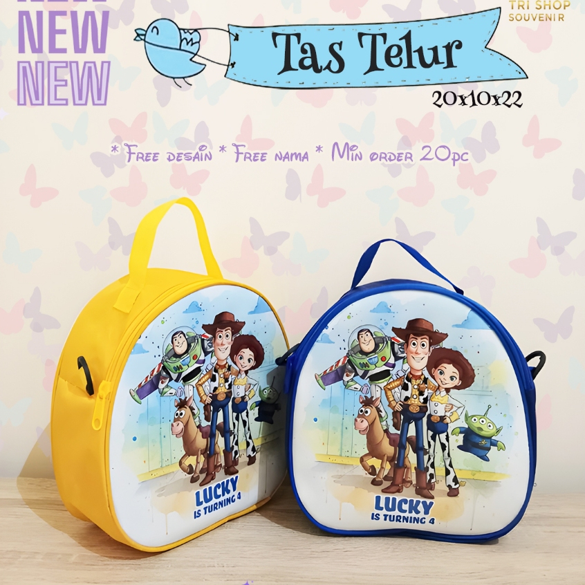 Tas telur 3 in 1/Tas ultah/souvenir promosi