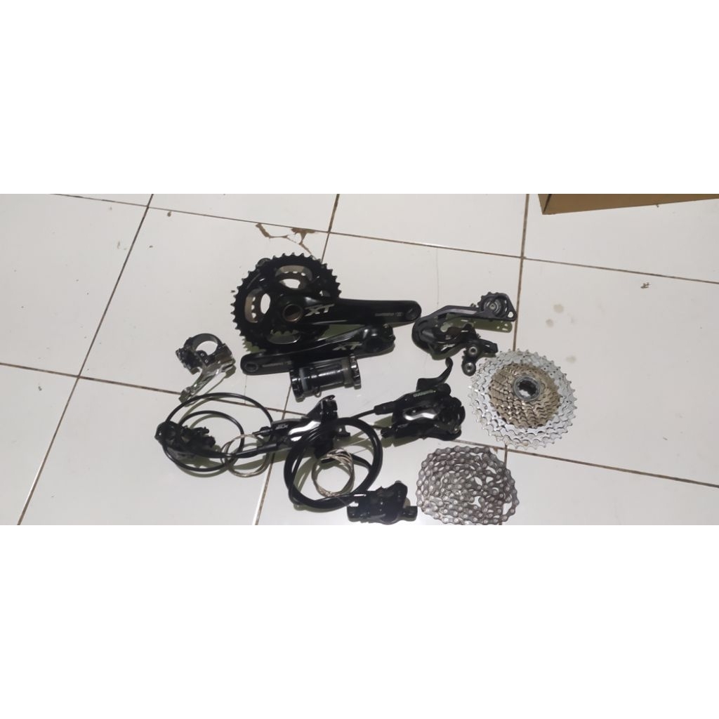 Mini grupset Shimano XT/SLX 3x10speed(SecondLikeNew)
