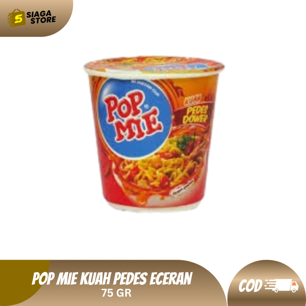 Pop Mie GORENG KUAH  PEDES 75 GR All Varian Pedas Gledek Goreng Spesial [BELI BANYAK LEBIH HEMAT]