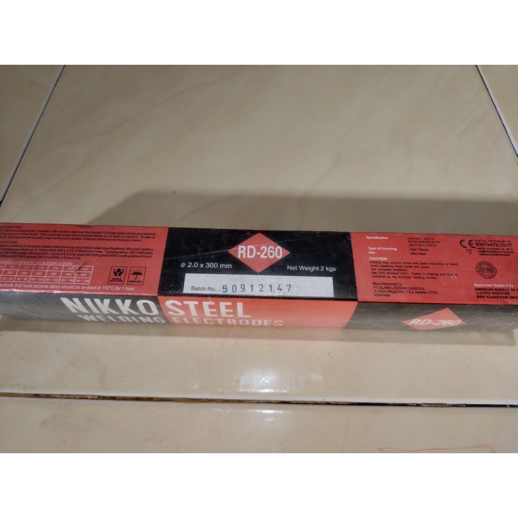 Kawat Las RD-260 2.0X300MM 2Kg