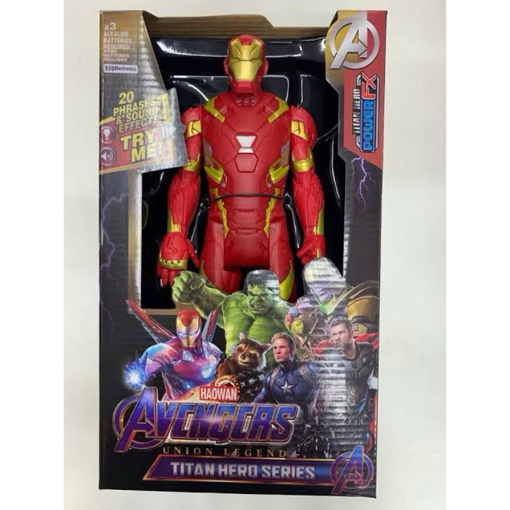 Mainan Action Figure Superhero Avengers Hulk Batman Wolverine Deadpool Figur Pajangan Titan Hero HUL