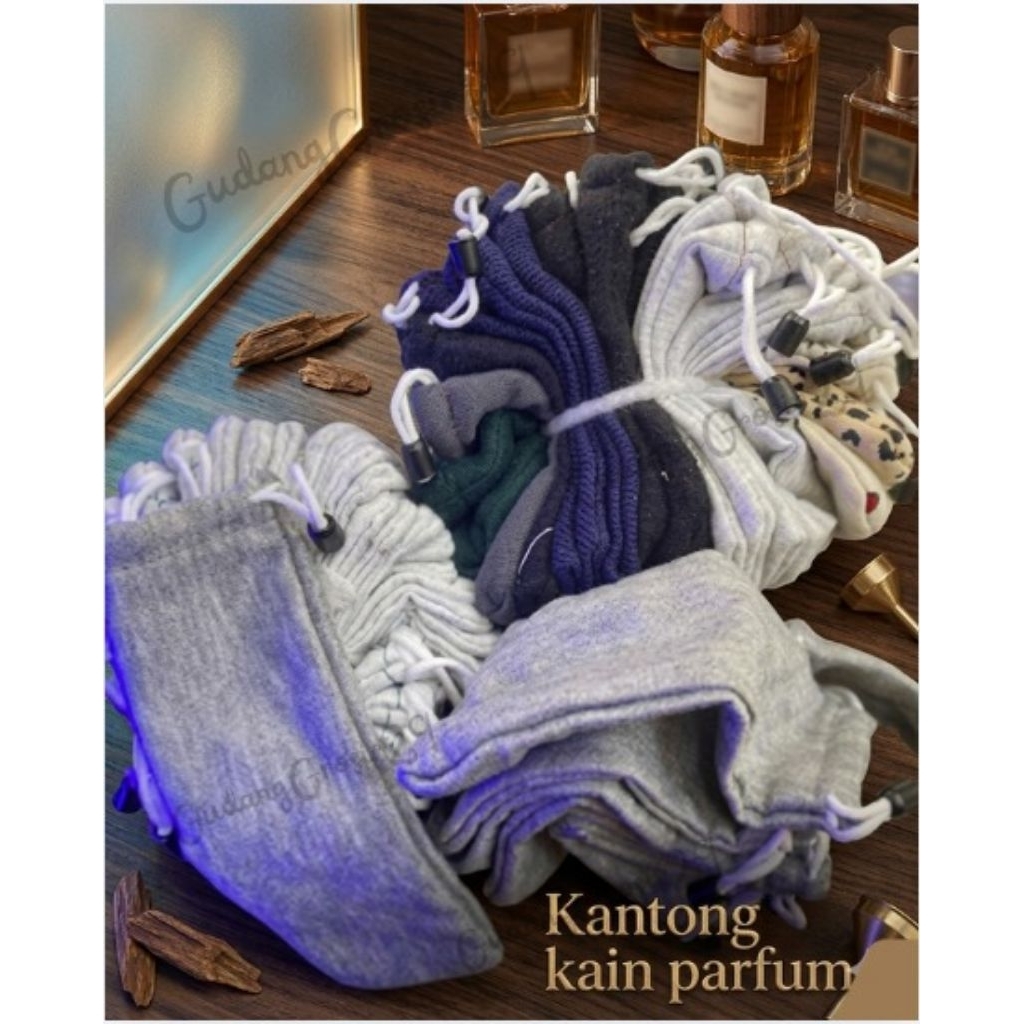 Kantong Parfum Kain/Tempat Refill Parfum/Sarung Botol Parfum