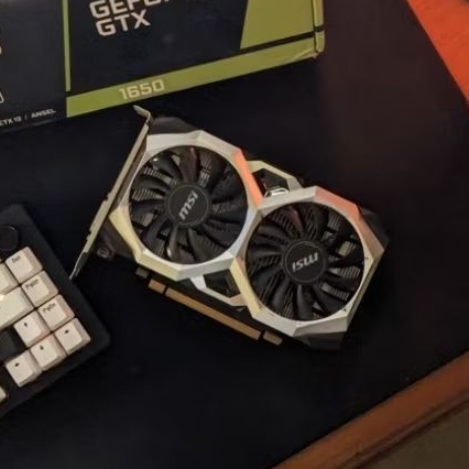 VGA MSI VENTUS XS GTX 1650 4GB GDDR5 Fullset. not 1660 1650 super rx 6600 5500 5600 rtx 2060 2070 30