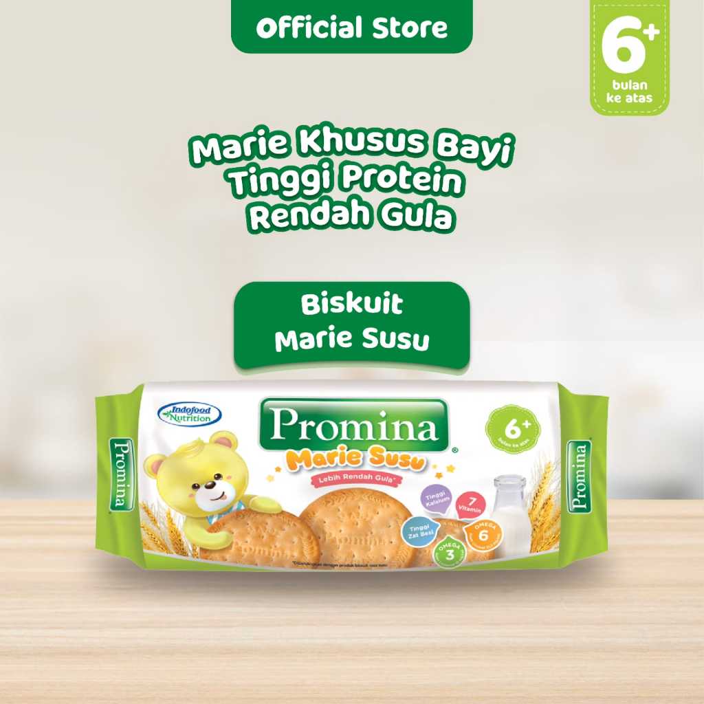 Promina Marie Susu - Biskuit Untuk Bayi 6m - Biskuit Marie Susu