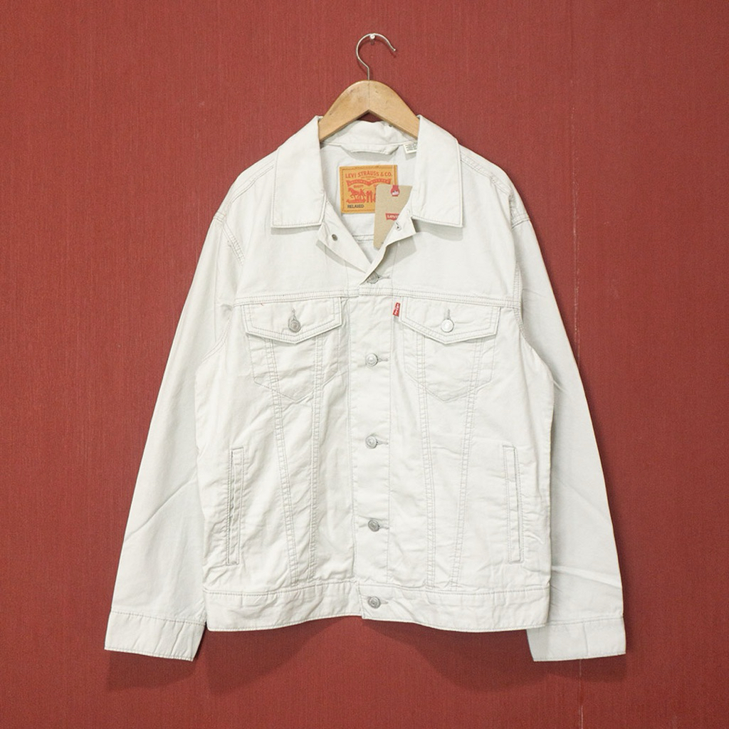 jaket jeans relaxed fit linen
