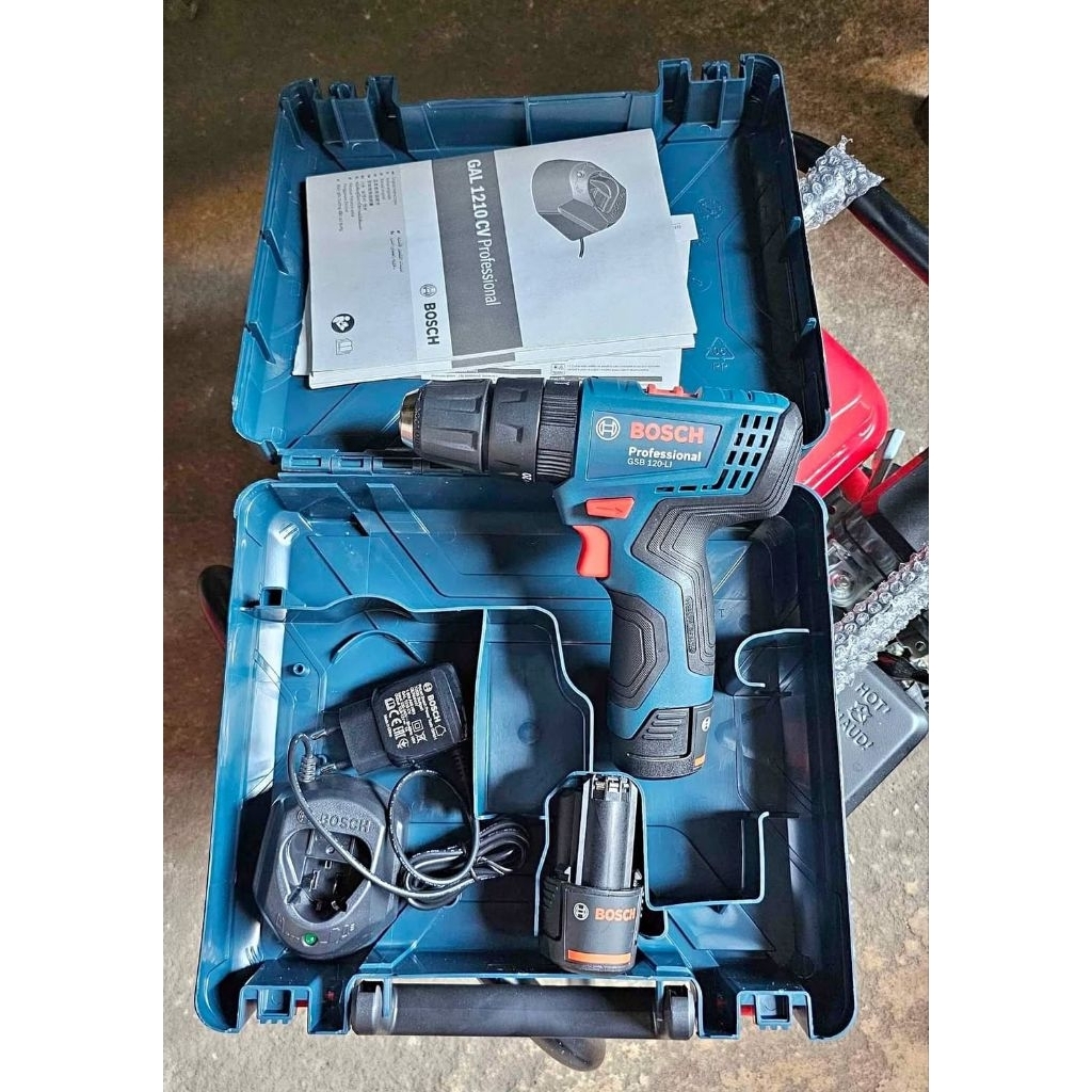 Mesin bor cas batrai bosch gsb 120 li impact beton