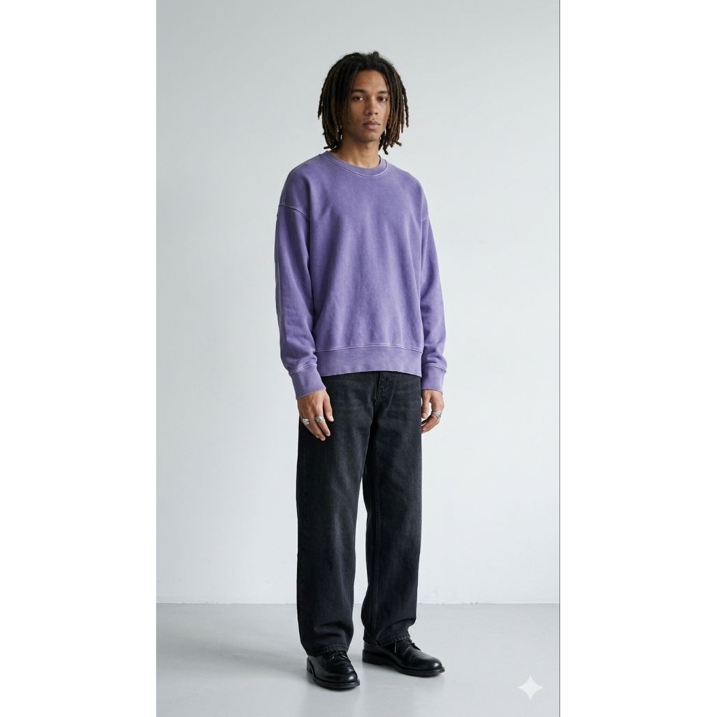 Crewneck Attention Row Heavy Cotton Made In Korea
