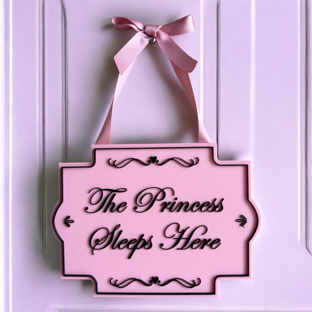 Coquette Custom Kids Name Sign 3D | Custom Name Sign | Hiasan Nama pintu Anak | Kids door Sign Custo