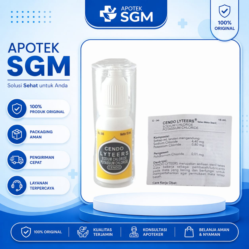 Cendo Lyteers ed botol 15ml - lyteer lyter liters kuning Melumasi, Menyejukkan, dan Meredakan Iritas