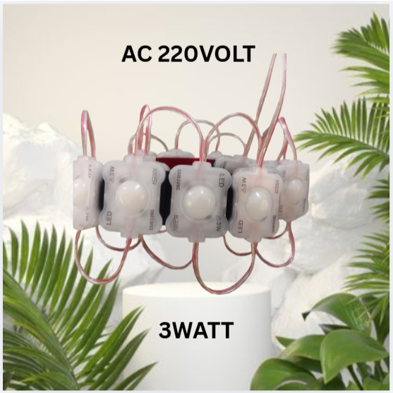Lampu Led Modul Samsung 1 Mata Besar Super Modul Tipe 5035 AC 220 Volt 3 Watt SMD 2835  Kecerahan Ti