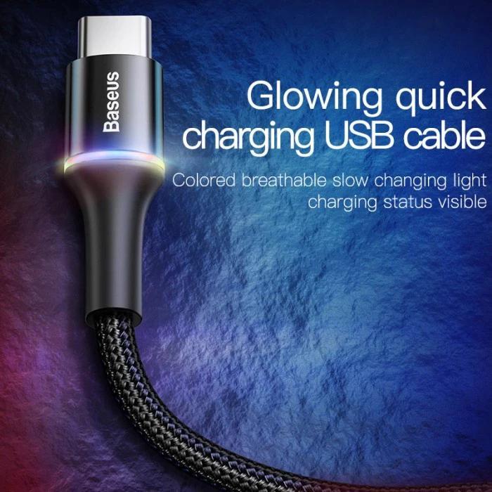 Kabel Charger Baseus Halo Fast Charging Data Cable USB Type-C 2.4A