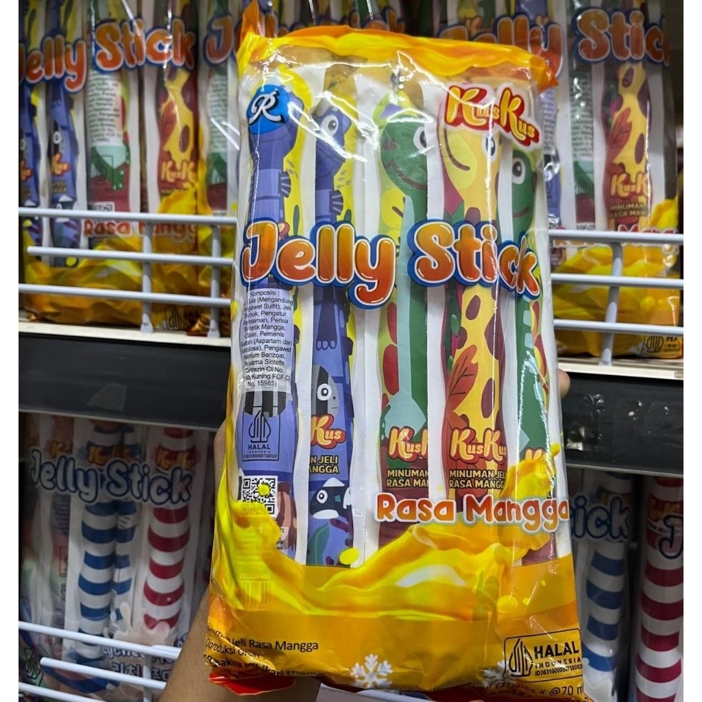 KUSKUS JELLY STICK RASA MANGGA 700 ML ( 10 PCS X @ 70 ML)