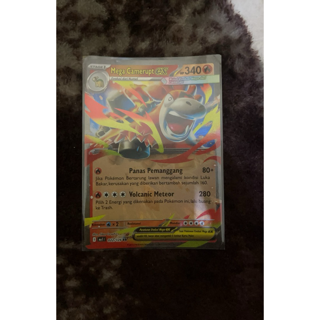 Pokemon TCG Mega Camerupt Ex RR 022/126